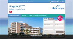 Desktop Screenshot of hotel-playa-golf.de
